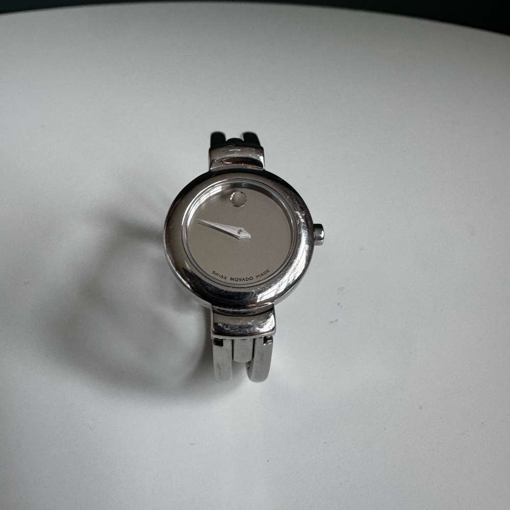 Movado Silver Bangle Watch